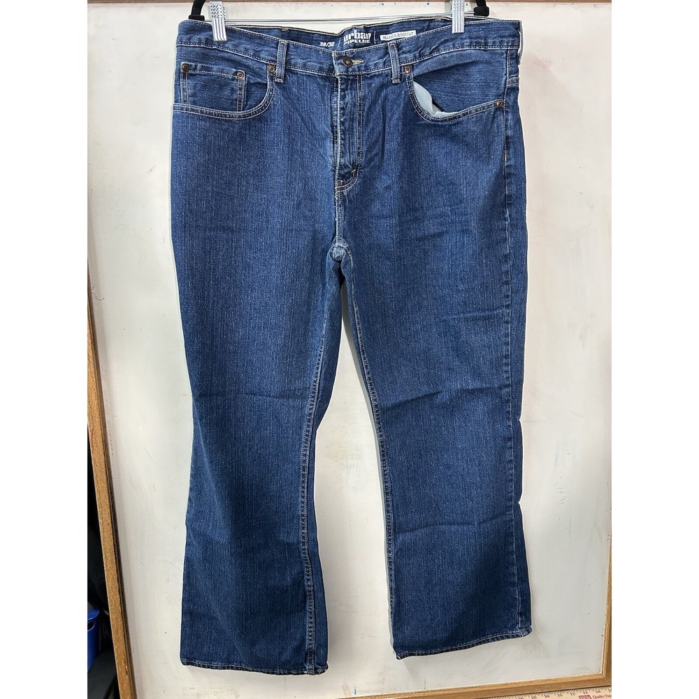Urban Pipeline Jeans Mens 38x30 Blue Relaxed Bootcut Baggy Loose Preppy Skater